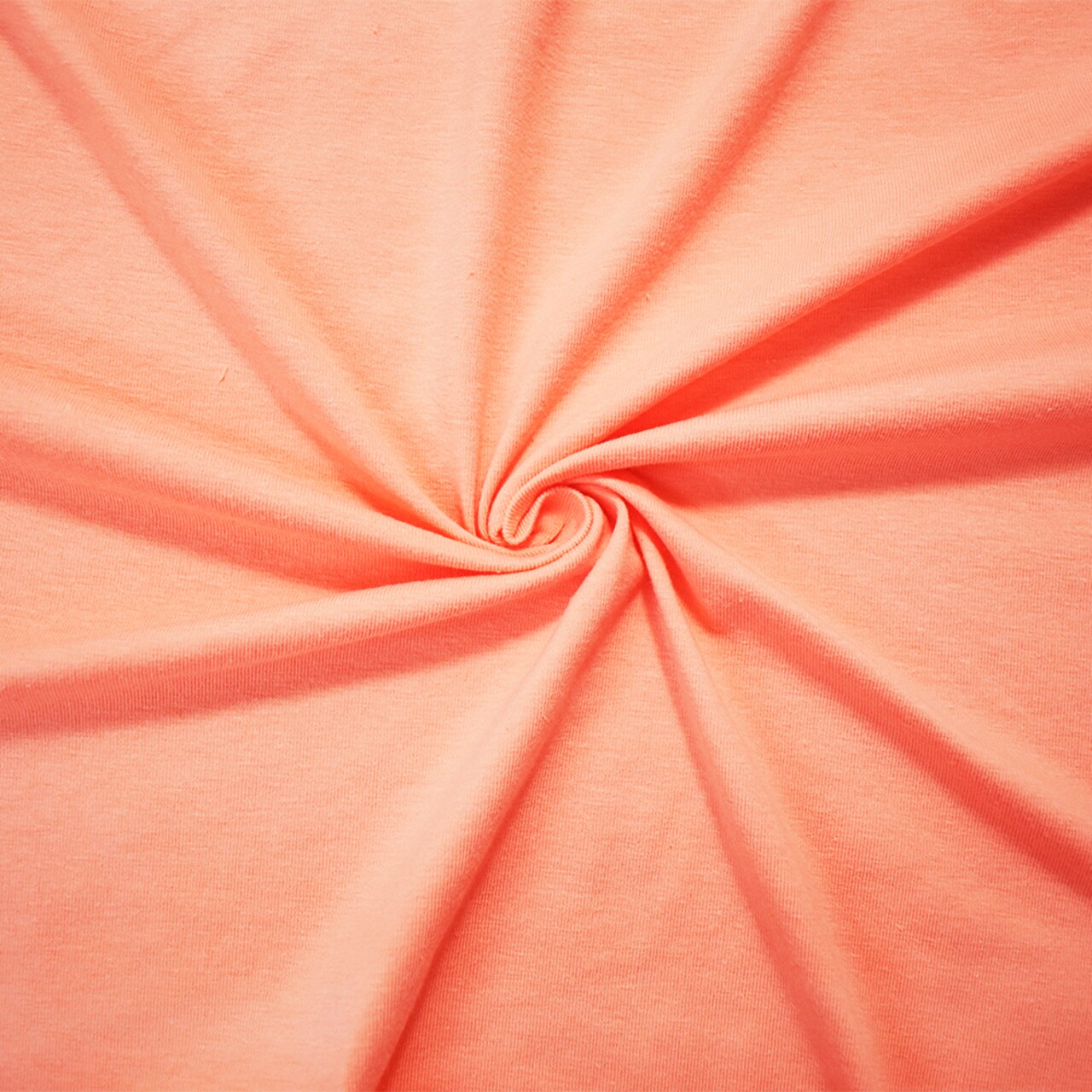 Pastel Orange Cotton Solid Stretch Spandex Jersey Knit Fabric By the Yard